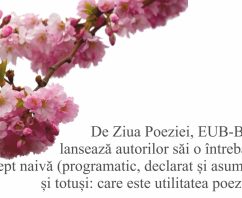 Maratonul poeziei la Editura Universității din București – Bucharest University Press (21 martie 2023 – Ziua Internațională a Poeziei)